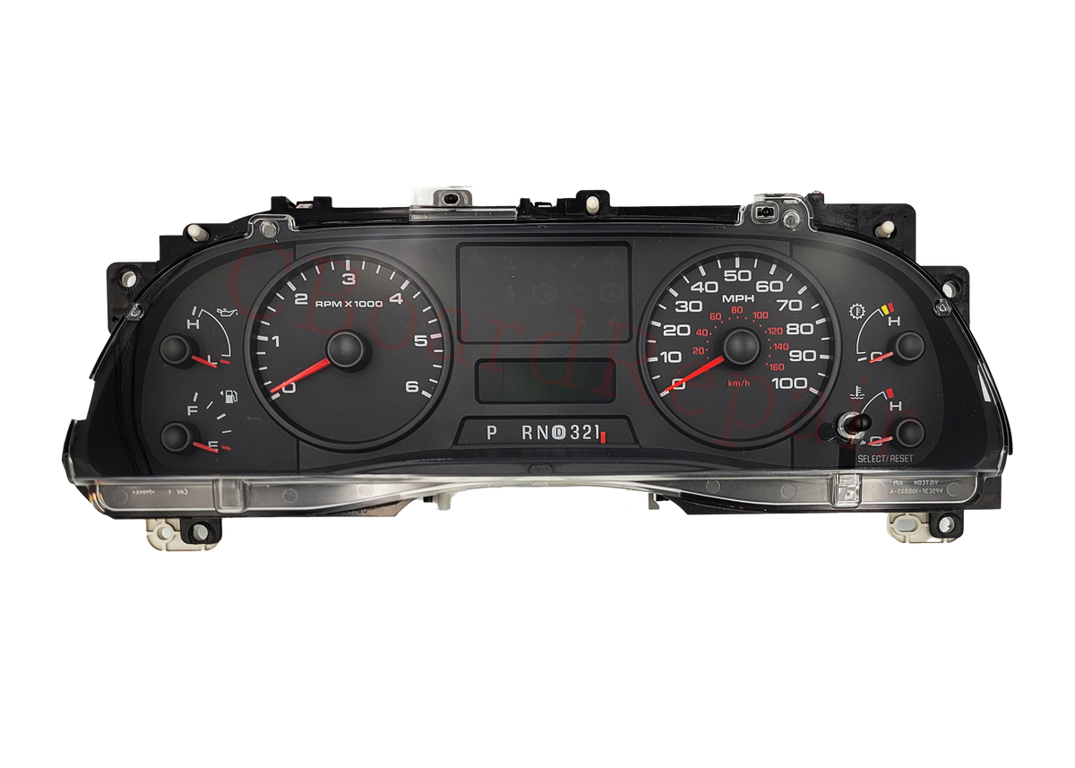 2005-2007 Ford F350 instrument cluster repair benefits summary infographic