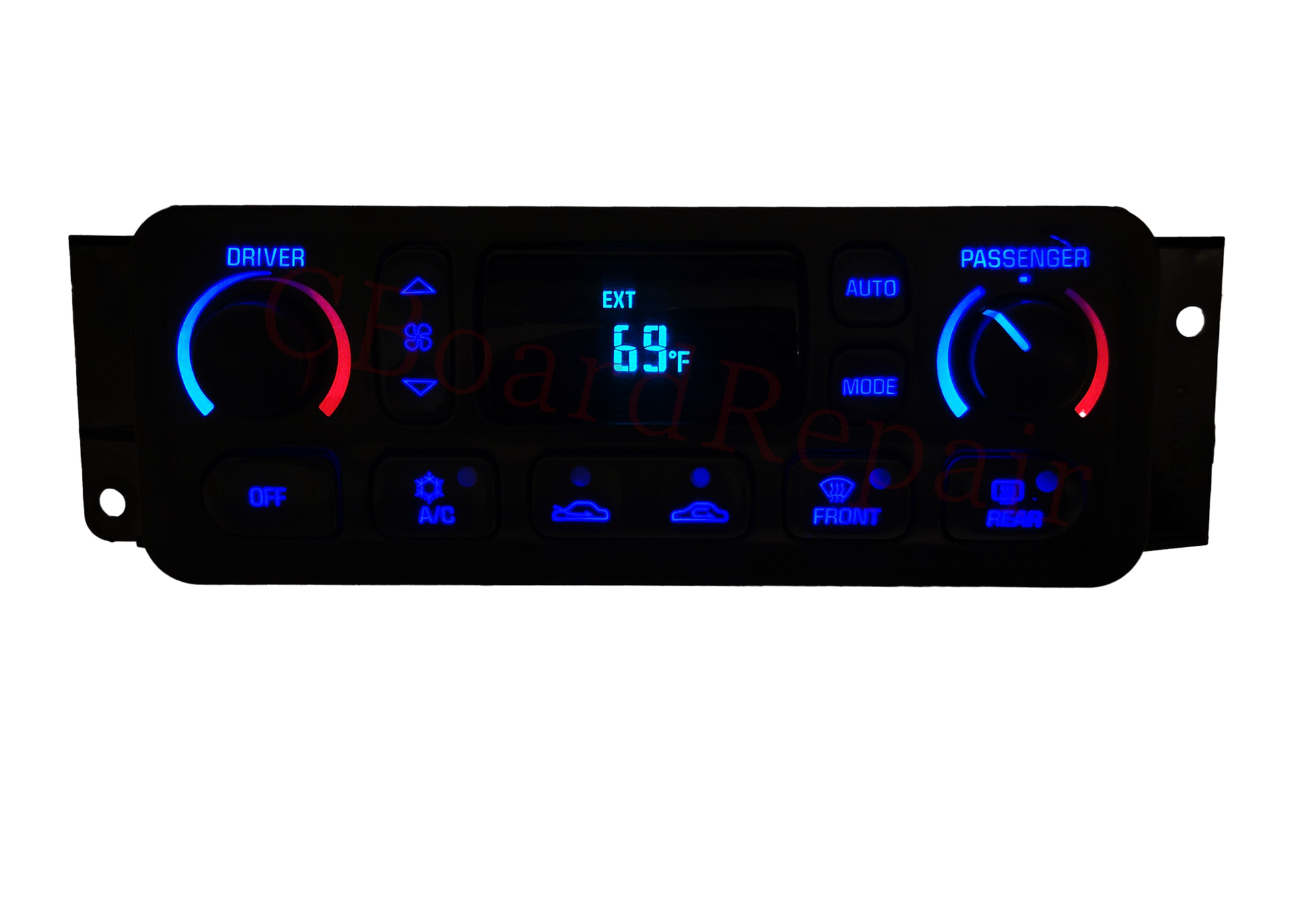 1997-2004 Chevy Corvette C5 Climate Control Display Repair With Leds - cboardrepair