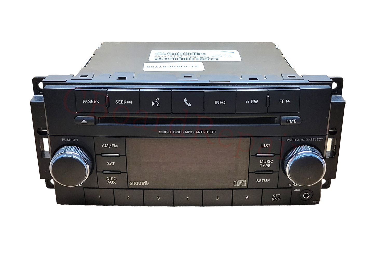 2007-2017 Dodge Radio Stereo Repair Service - cboardrepair