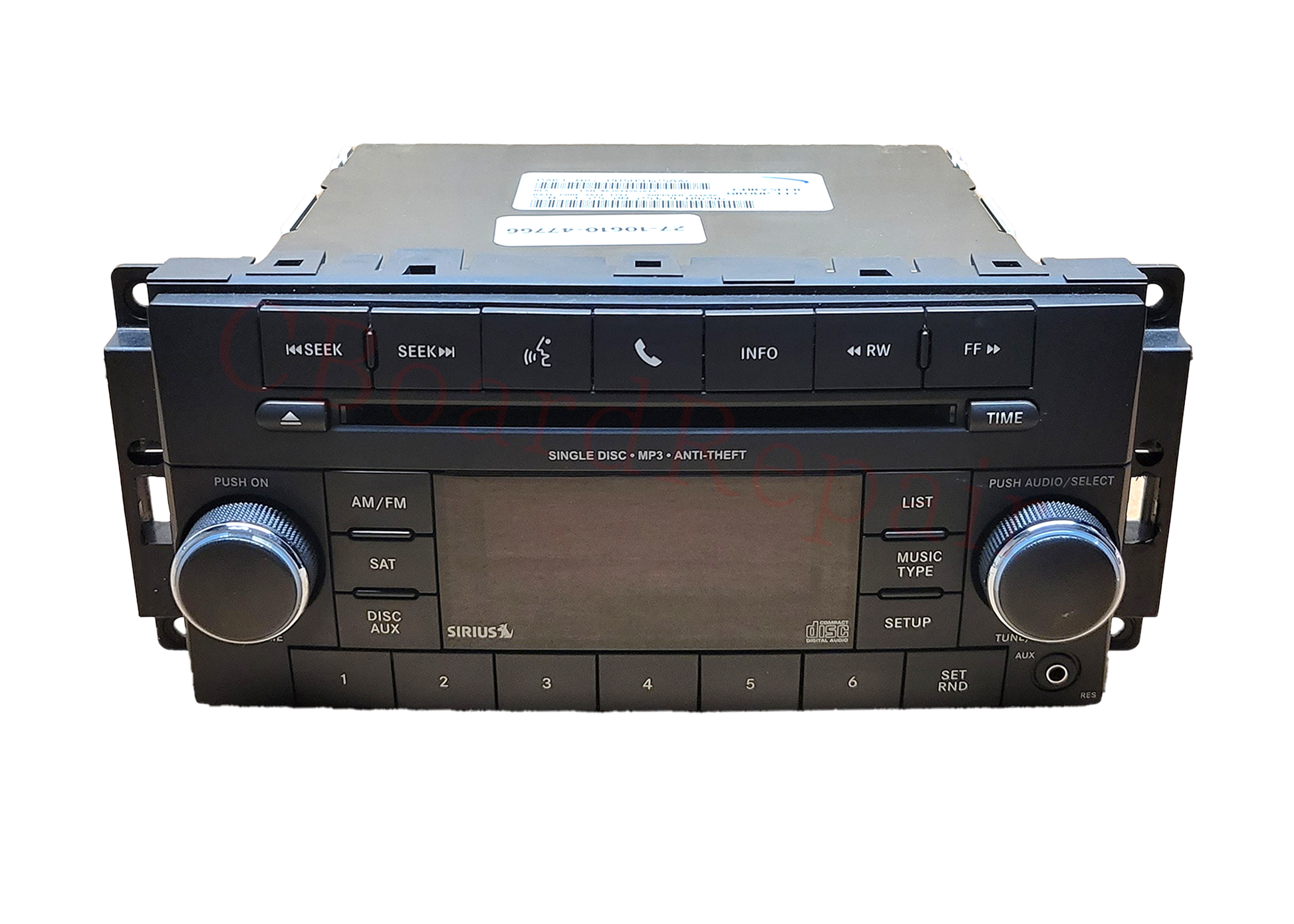 2007-2017 Dodge Radio Stereo Repair Service - cboardrepair